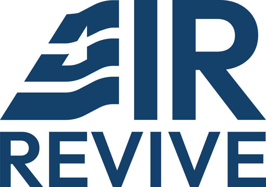 AirRevive Logo 2025 vertical dark blue